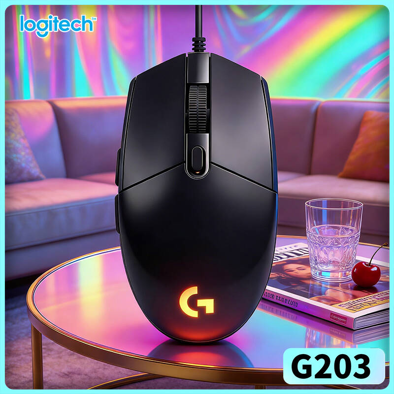 Logitech Mouse G203 - Ratón para Juegos Logitech G203 LIGHTSYNC,