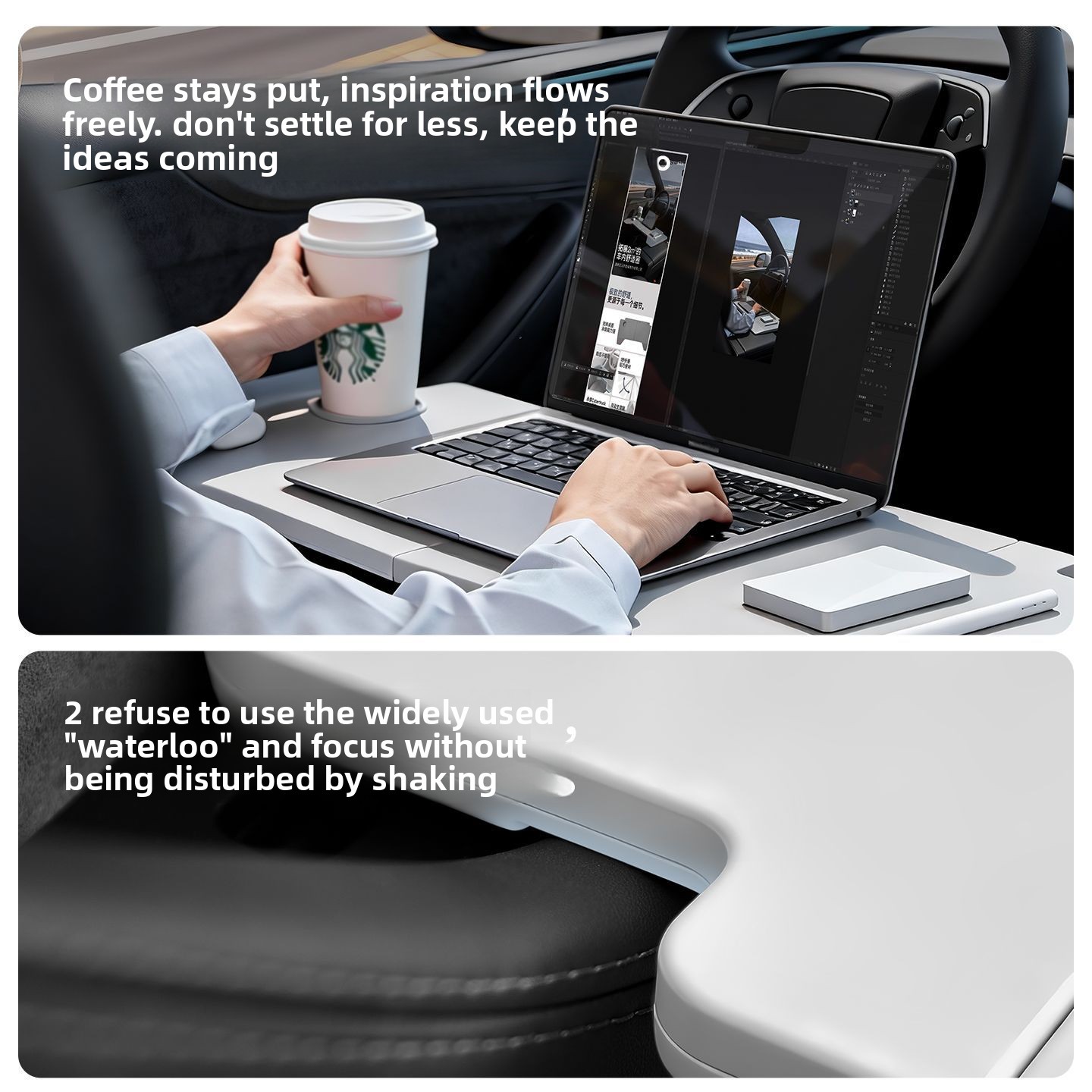 Escritorio plegable para coche - Tech Accessories Desk reseña y precio